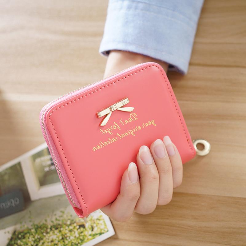 Small and Portable Cute Bag Fashion Trend Ladies Small Wallet Short Zipper Coin Purse Shopping Shopping Handbag