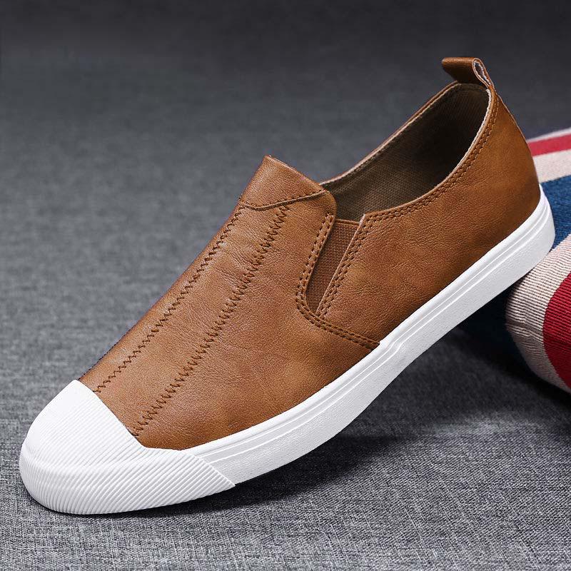 Plus Size 38-44 Summer Men Leather Sneakers Comfortable Deodorant Running Basketball Shoes Breathable Shockproof Non-slip Shoes