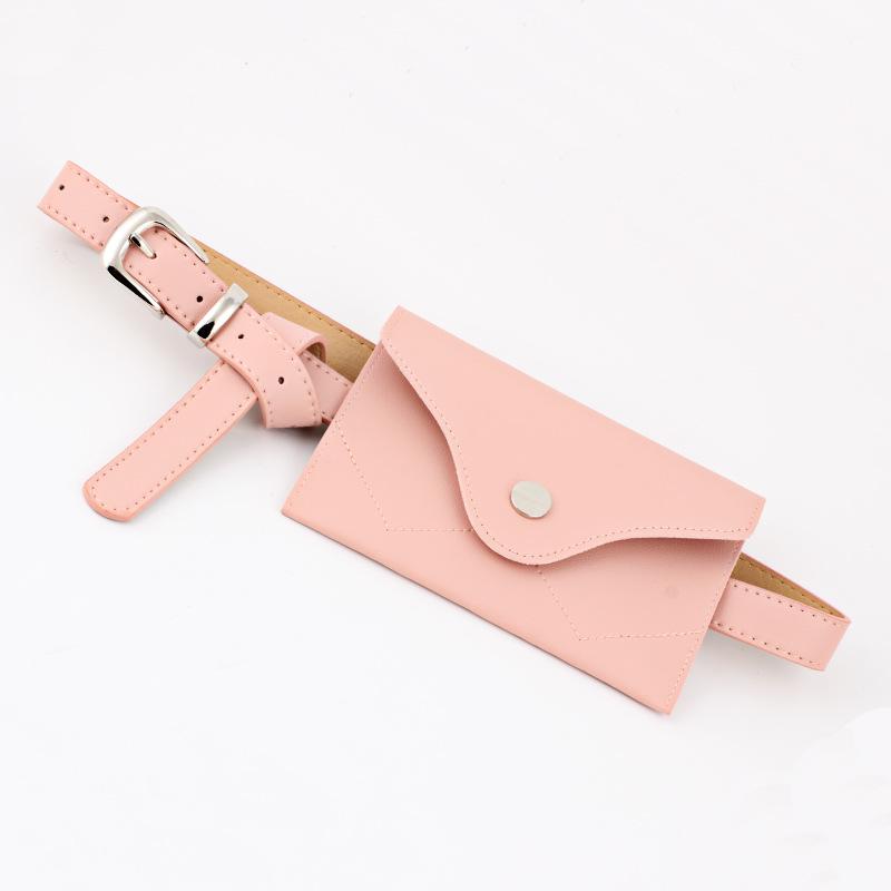Fashion women leather waist bag mini mobile phone bag big waist belt belt pu belt