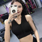 Zip-up Bra Sports Bra Women's Shock-proof Gather Anti-sag Vest Gym Fitness Bra Quick-dry Yoga Bra Wear Gym Vest Push Up Bra Top