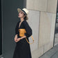 Elegant Chic Summer Drawstring V-Neck Women Pleated Retro Solid Short Sleeve Sexy Ladies Long Dress