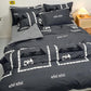 Washed Cotton Gradient Blending Bed Linen Quilt Cover Bedding Single Double Student Dormitory Pure Cotton Solid Color 4-piece Set