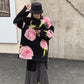 Women's Sweater Loose Outer Wear Autumn  Winter Casual Retro Jacquard Mid-length Pullover Knit Top