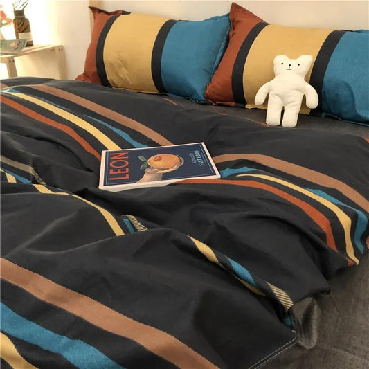 Modern Simple Four-season Universal Four-piece Bedding Student Dormitory Bed Sheet Quilt Cover