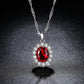 Princess Kate married tanzanite sapphire necklace sun flower zircon necklace wedding necklace