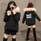 Children's Clothing Winter Jacket for Girls Warm Hooded Thick Cotton-Padded Coat Girl Down Jacket