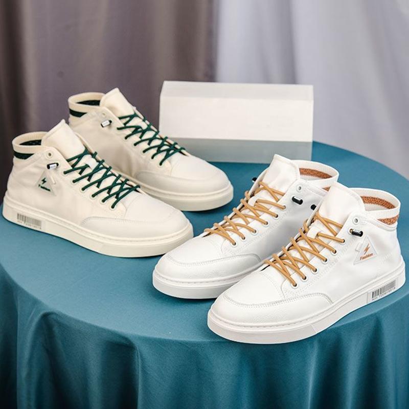 Summer Men's High-top Shoes Breathable Men's Canvas Shoes All-match Trend Casual Korean Sneakers