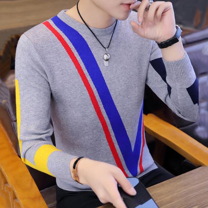 Casual Pullover Men Sweater Autumn Shirt Jersey Clothing Pull Sweaters Mens Fashion Male Knitwear