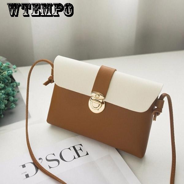 Women's bag fashion Messenger bag shoulder bag hit color small bag purse trend leisure bag