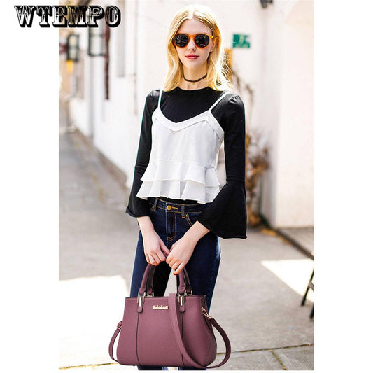 Genuine fashion leather handbags Europe and the United States trend shoulder diagonal bag handbag