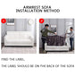 Stripe Printing Sofa Cover Universal All-inclusive Elastic Sofa Dust Cover Combination All Seasons