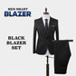 Men Blazer Set Formal Trousers Business Outerwear Pants Office Slack Pants Jacket Suit Tuxedo