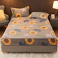 3pcs/set Thick Coral Velvet Bed Cover Winter Warm Bedspread Plus Velvet Mattress Cover Twin Queen King Size