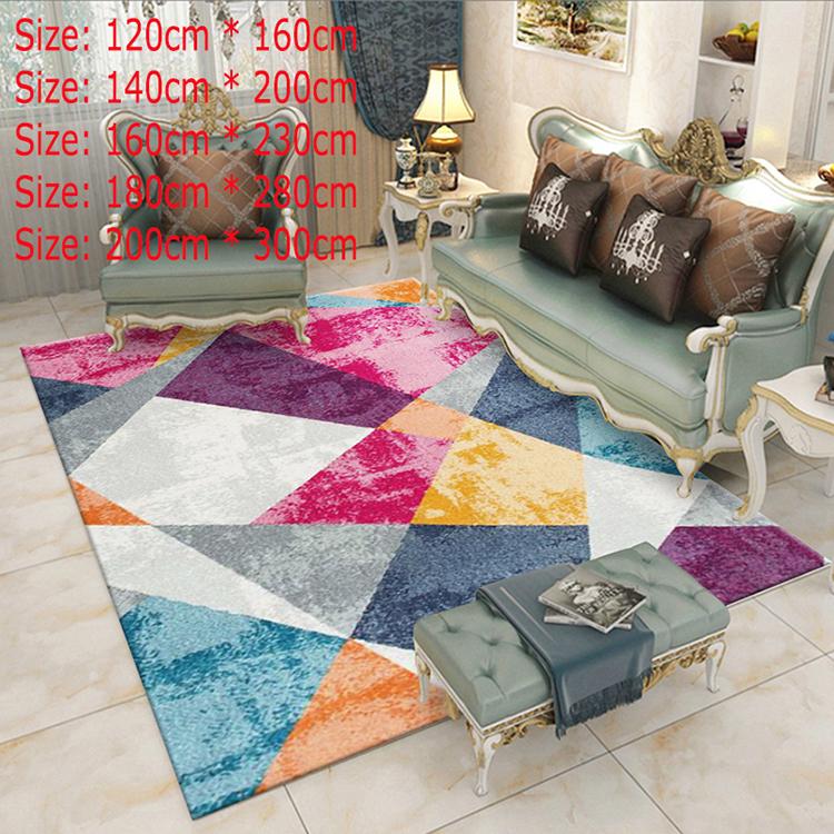Geometric Carpets For Living Room Home Decor Bedroom Carpet Modern Soft Floor Mat Sofa Area Rugs