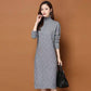Mid-length Over-the-knee Sweater Skirt Female Loose Bottoming Shirt Autumn and Winter Knitted Dress