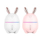 300ML Mini Air Humidifier Cute Rabbit USB Aroma Essential Oil Diffuser Colorful Night Light Car Office Air Purifier Mist Maker