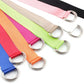 Canvas Nylon Webbing Women's Belt Korean Fashion Double Ring Buckle Ladies Canvas Long Belt