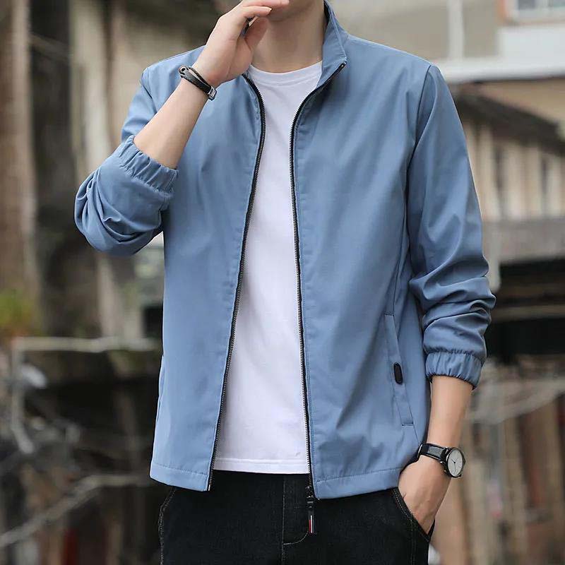 2021 Spring and Autumn New Jacket Men's Jacket Trend Handsome Autumn Large Size Loose Casual Jacket