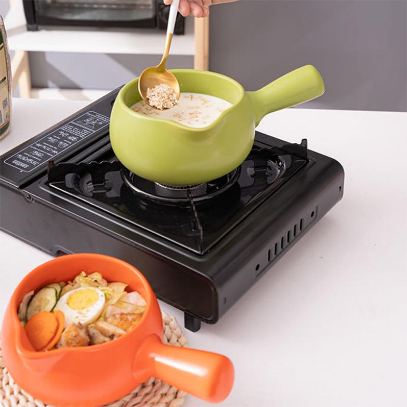 Japanese milk pot ceramic household non-stick pot porridge instant noodle hot milk baby food supplement mini casserole