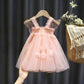 Baby Girl Summer Dress Children's Clothing Mesh Angel Princess Dress Fairy Girl Suspenders Birthday Dress Wings Fluffy DRESS