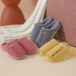 Autumn and Winter Pure Cotton Slippers Indoor Non-slip Soft-soled Shoes Warm Simple Plush Cotton Shoes