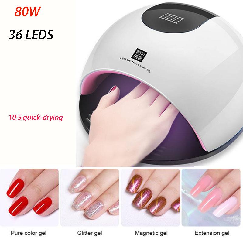 UV LED Lamp For Nails Dryer Sun Light Lamp For Manicure Gel Nail Polish Nail Art Tools