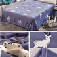Skin-friendly Summer Blanket Flannel Sheets and Blankets Four Seasons Coral Fleece Napping Blanket