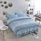 Bedding Set Queen Size Cotton Wedding Bed Dust Ruffle Bed Skirt Flower Plants King Doub