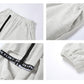 Grey Fried Street Sweatpants Women Loose Leggings Pants Tide Design Sense of Holes High Waist Slimming Harlan Guard Pants Summer