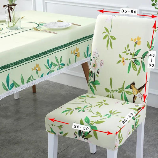 Elastic All-inclusive Home Chair Cover Fabric One-piece Dining Chair Cover Stool Backrest Seat Cover Hotel