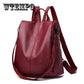 Female backpack Casual Women PU Leather Backpack Female Shoulder BagTravel Back Pack