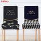 2/4/6pcs High-quality Printed Stretch Chair Cover Elastic Dining Chair Covers for Party Office Banquet Hotel Home Decoration