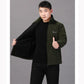 Middle-aged Elderly Men's Polar Fleece Sports Jacket Spring and Autumn Stand Collar Loose Outdoor Casual Sweatshirt Fleece Solid Color Short Top