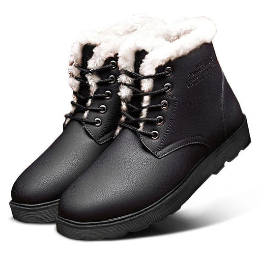 Martin Boots Men's Shoes Winter Waterproof Cold-resistant Plus Velvet Thick Warm Shoes Men's Snow Boots Men's Boots