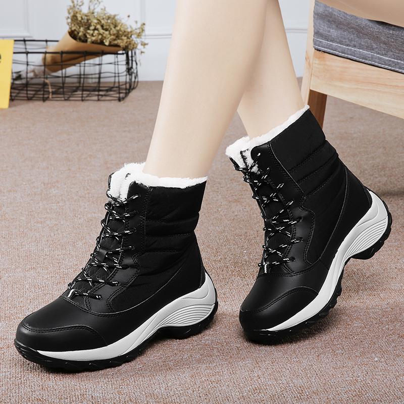 Women Snow Boots Platform Winter Boots Waterproof Non-slip Boots Women Winter Shoes Botas Mujer
