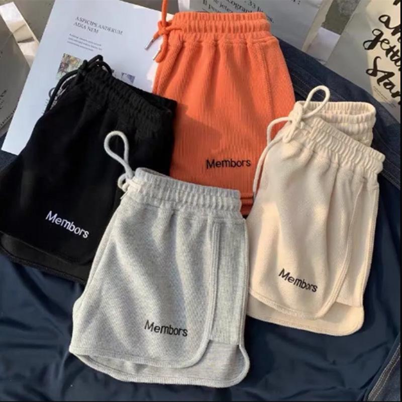 Shorts Women's Summer Loose Solid Color High Waist Sports Casual All-match Printed Yoga Pants