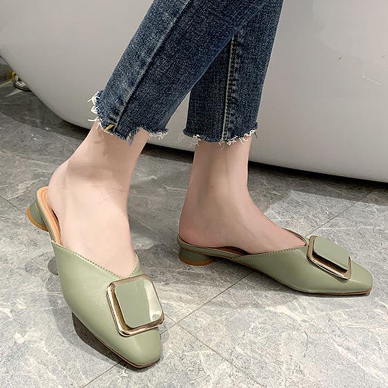 35-39 Summer Women All-match Shiny Slippers Outdoor Diamond High Heels Bohemian Beach Wear-resistant Non-slip Office Lady White Sandals