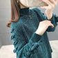 Autumn Winter  Women Fashion Sweater Casual Knitting Sweater Turtleneck Pullovers Loose Casual Long Sleeve Sweater