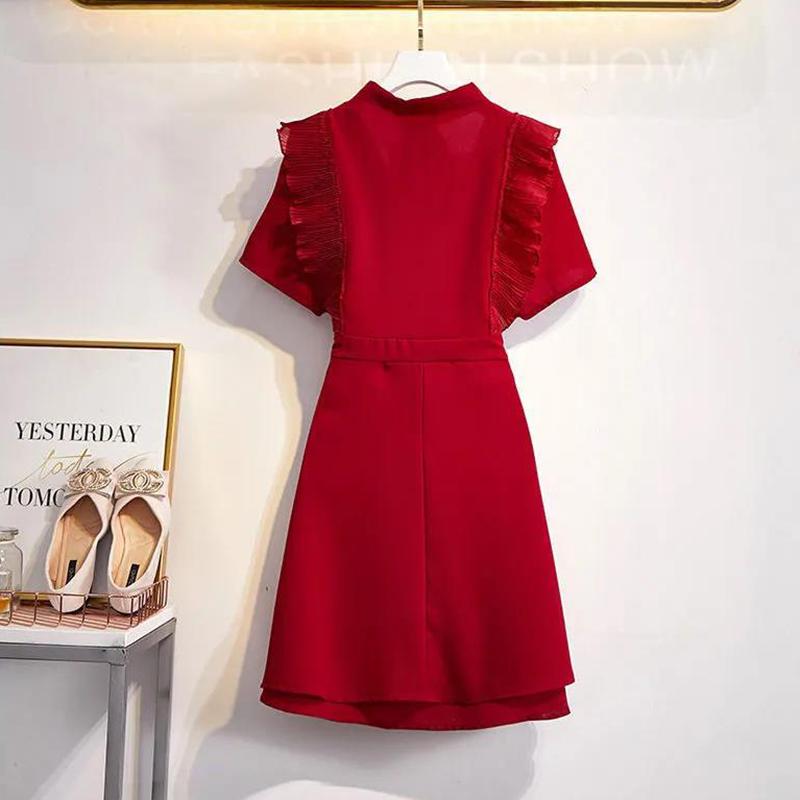 Women's Dress Spring and Summer Version Was Thinner and Reduced The Waist Temperament Dress Women