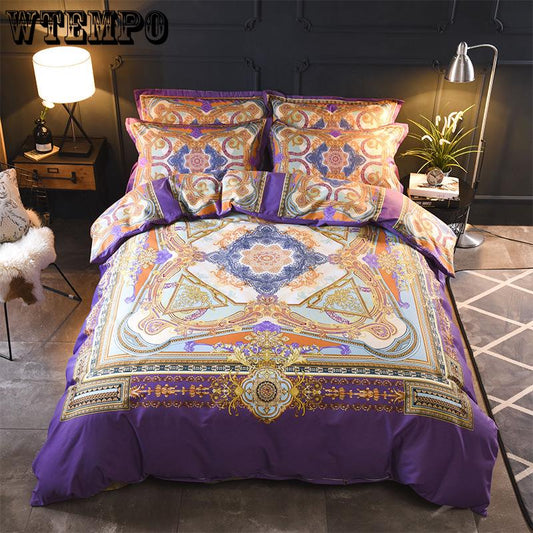 Fashion 4pcs 3D Dolphin Bedding Sets Queen King Size Bed Set Bedroom Comforter Duvet Cover
