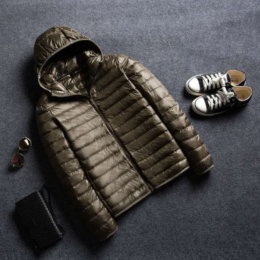 Winter Light Down Jacket Men's Slim Short Down Jacket Large Size Fashion Thin Winter Jacket Men's