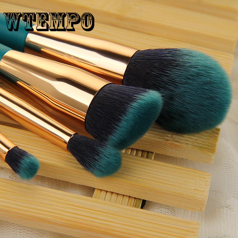 2019 New Diamond Transparent Blue Makeup Brush Set Professional Women Face Eye Brushes Tool