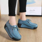 Plus Velvet Women's Fashion Cotton Shoes Winter Leather Casual Beanie Shoes
