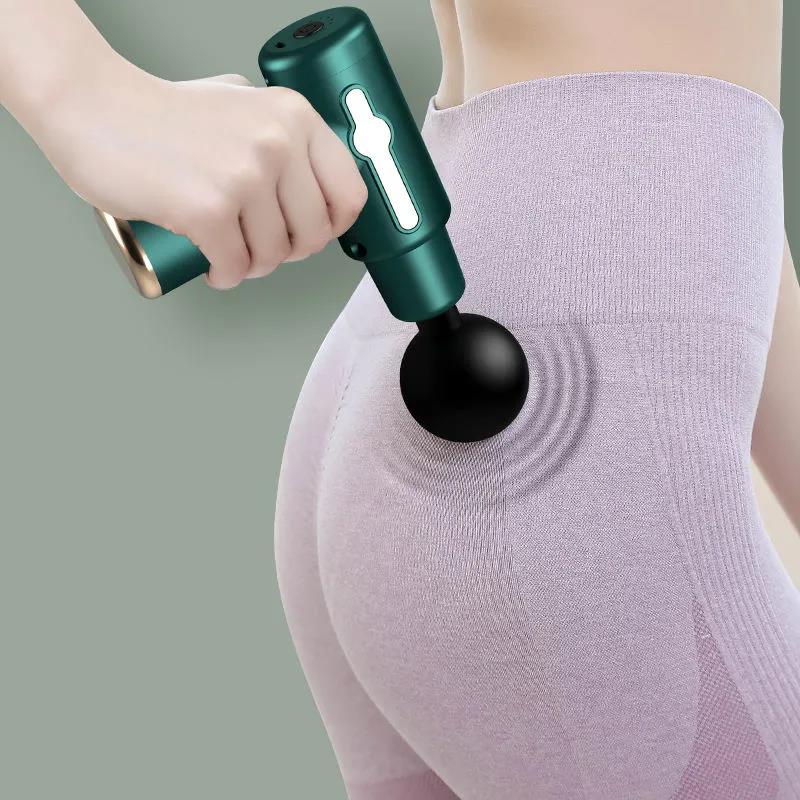Short Gun Mini Muscle Massager Fitness Professional Neck Machine Electric Multi-function Small Relax Gun Massage Gun