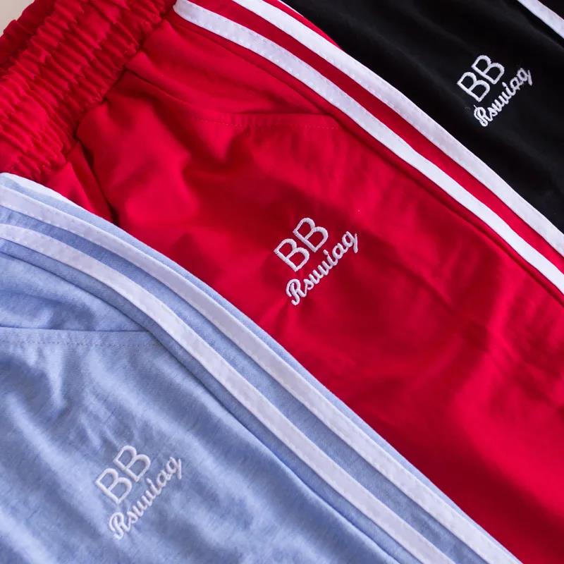 Sports Pants Women's Summer Thin Cotton Beam Feet Students Loose and Thin Korean Ins Tide Ice Silk Leisure