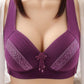 Large Size No Steel Ring Middle-aged and Elderly Mothers' Bras, Thin Gathered Beautiful Back Underwear Women's Bras