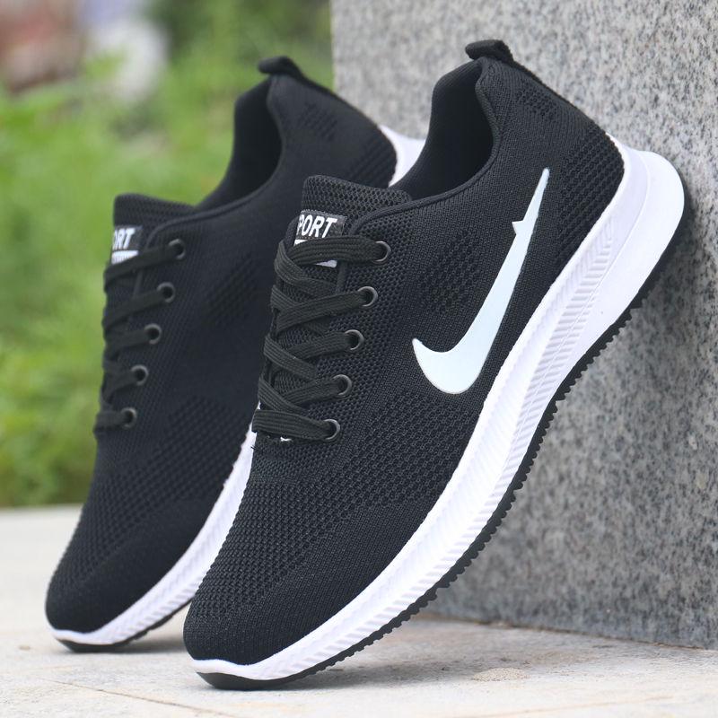 Spring Wild Breathable Tide Casual Men's Shoes Movement Men's Shoes Fly Woven Sneakers Running Shoes