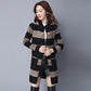 Autumn and Winter Casual Fashion Coat Mid-length Loose Pocket Sweater Long-sleeved Knitted Cardigan