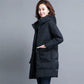 Mother Wear Middle-aged and Elderly Women's Padded Jacket, Women's Mid-length Loose Padded Jacket, Plus Fertilizer To Increase The Coat