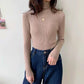 Women's Sweater Thickened Turtleneck Warm Autumn and Winter Knitted Women's Stretch Soft Pullover